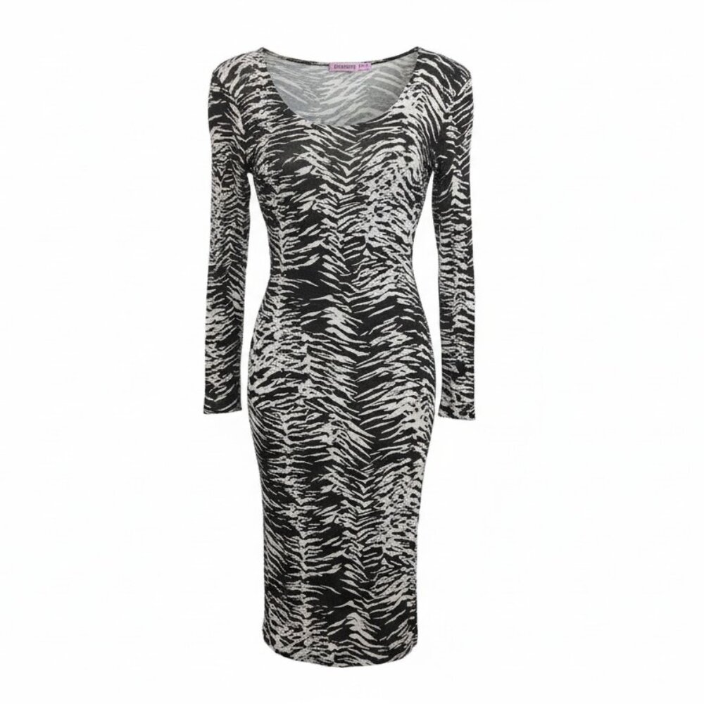 Zebra Print Bodycon Dress